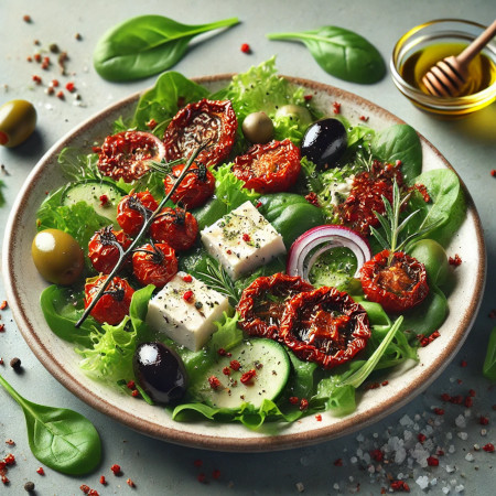 ensalada con queso fresco