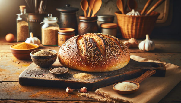 receta de pan con semillas de nigella